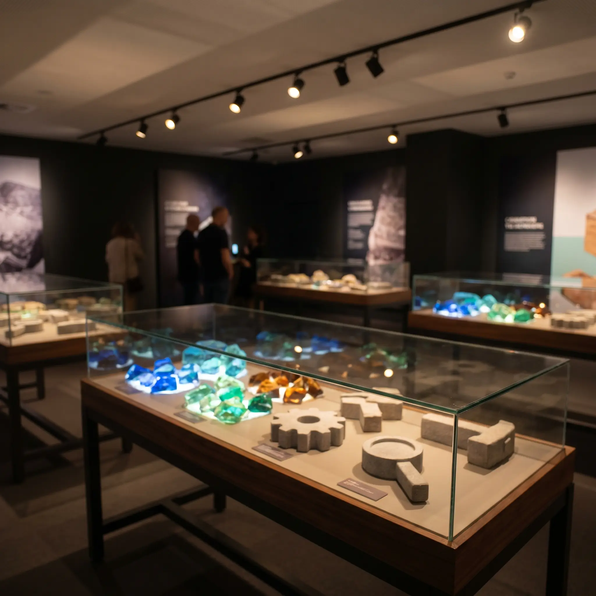Abstract exhibit room for prompt and model artifacts
